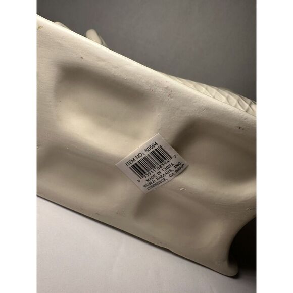 Santa's Sleigh Christmas Poinsettia Flower Center Piece Candy Dish World Bazaars - Picture 11 of 12